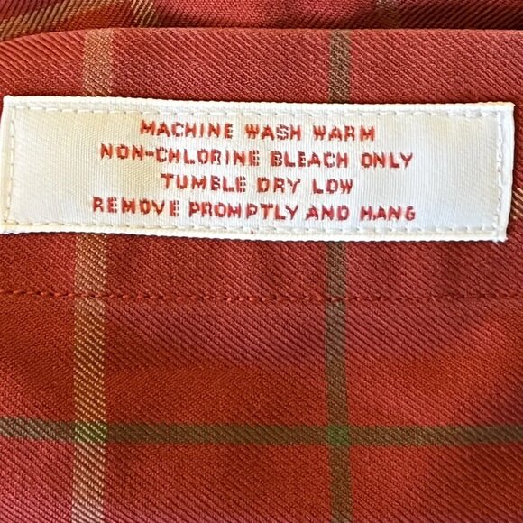 Men's Brook Brothers Red Plaid Button Down Shirt Size Medium - Picture 4 of 4